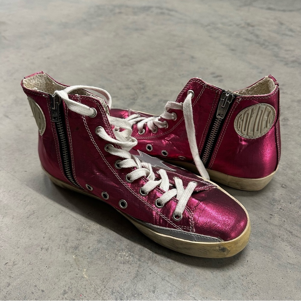 Golden Goose Francy Sneakers Pink Foil 38 - Picture 7 of 12